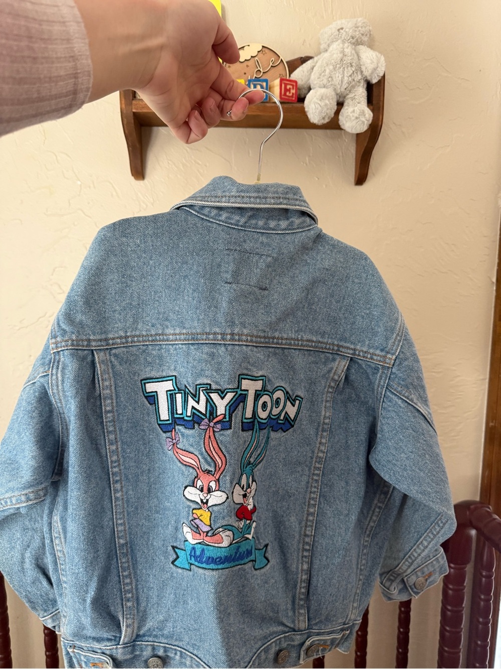 Vintage Tiny Toon Denim Jacket for Kids - Light Blue